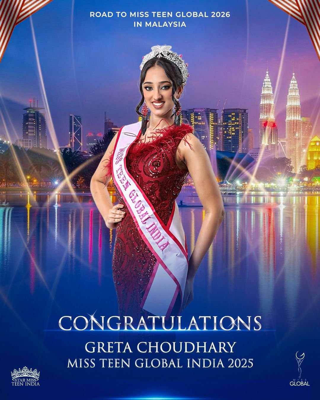 Greta Choudhary Crowned Miss Teen Global India 2025